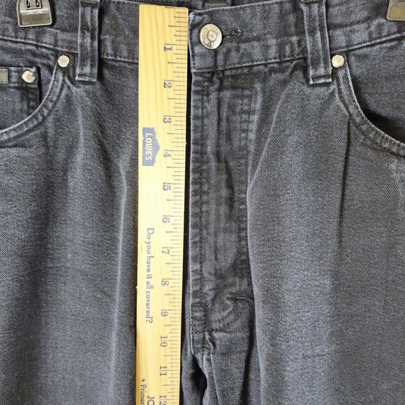 Hugo Boss Alabama Men’s Jeans 38x32 Black Denim 100% Cotton Vtg Made in Italy - Picture 5 of 14